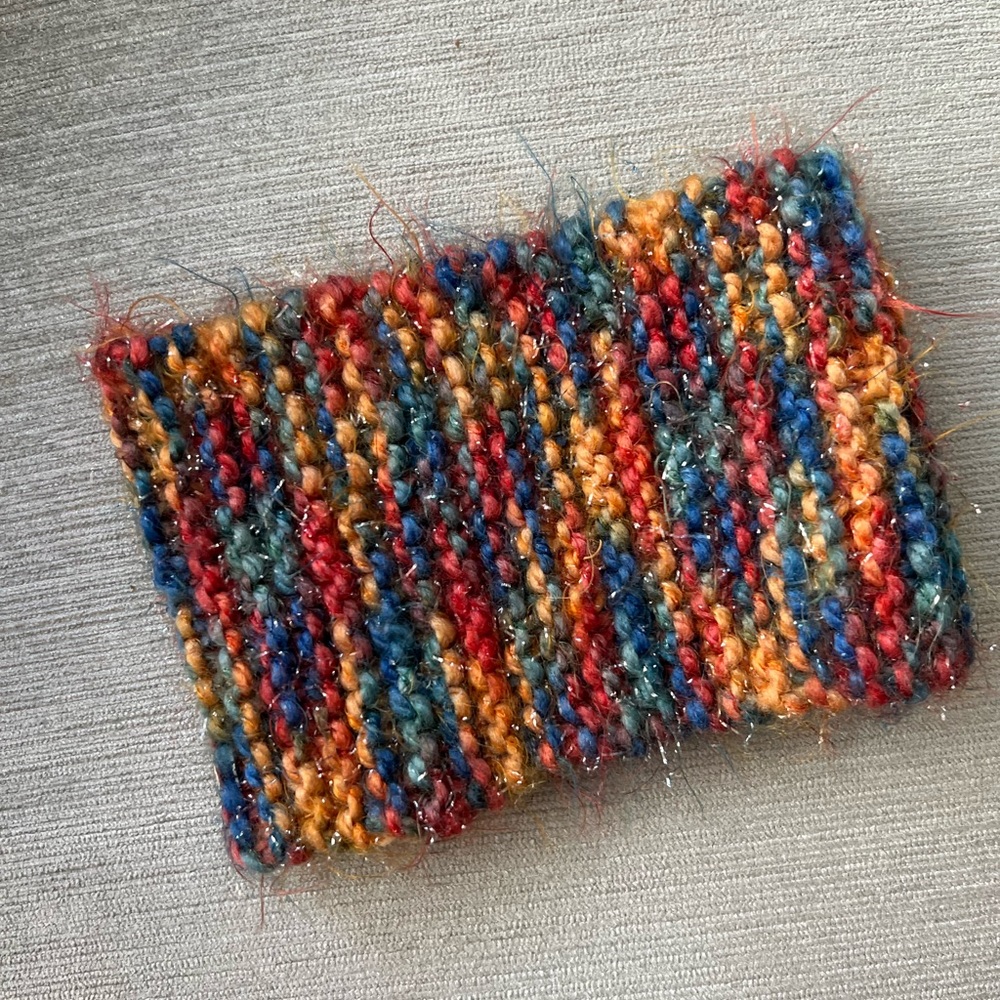 Knitted Sparkly Headband Handmade in Peru